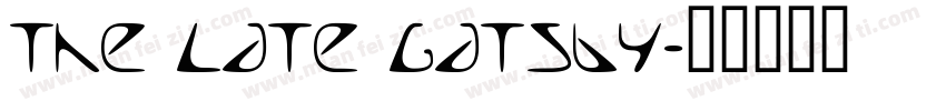 The Late Gatsby字体转换